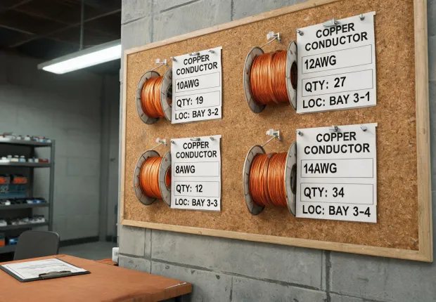 Copper stock list planning board
